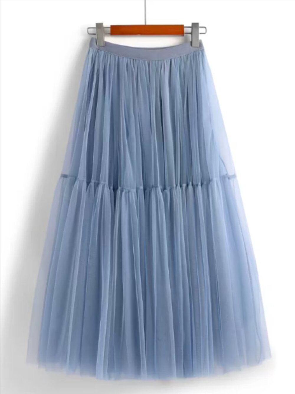 NWOT Balletcore Mesh Tulle Blue Skirt